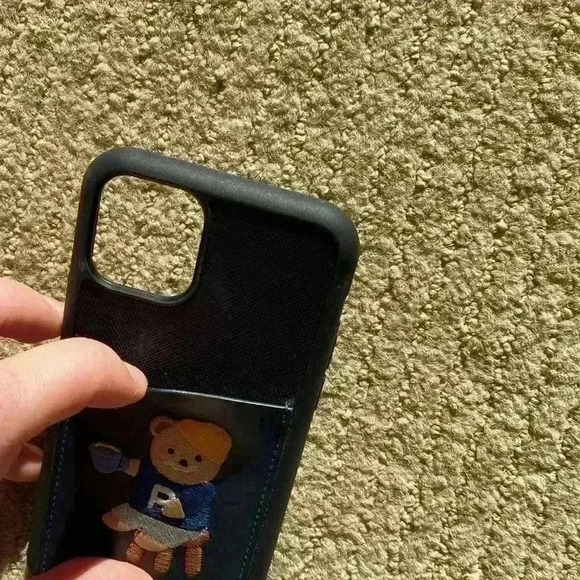iPhone 11 Pro Phone Case with Bear details, true navy - Picture 6 of 8